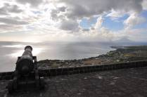 Magnífico final de tarde em Brimstone Hill, na ilha de St. Kitts - Caribe